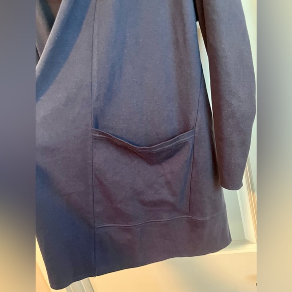 Pact Organic Cotton Open Cardigan Soft Neutral Cozy Layer M/L - Picture 4 of 6